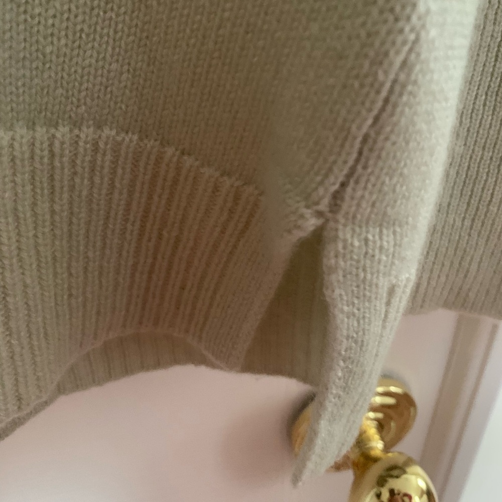 NWT Todd & Duncan Cashmere Sweater: Mint, V-Neck, Side Slits, M - Picture 4 of 16